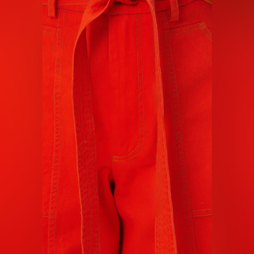 NWT Farm Rio Red Wide Pants - Picture 5 of 6
